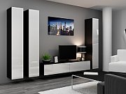 Cama Full cabinet VIGO '180' 180/40/30 white/black gloss