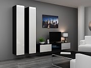 Cama Full cabinet VIGO '180' 180/40/30 white/black gloss