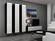 Cama Full cabinet VIGO '180' 180/40/30 white/black gloss