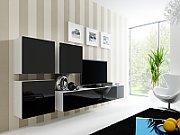 Cama Square cabinet VIGO 50/50/30 white/black gloss