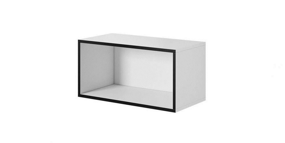 Cama open storage cabinet ROCO RO4 75/37/37 white/black