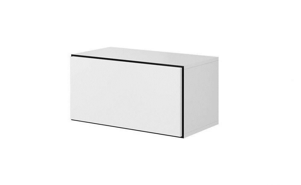 Cama full storage cabinet ROCO RO3 75/37/39 white/black/white