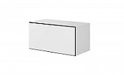 Cama full storage cabinet ROCO RO3 75/37/39 white/black/white