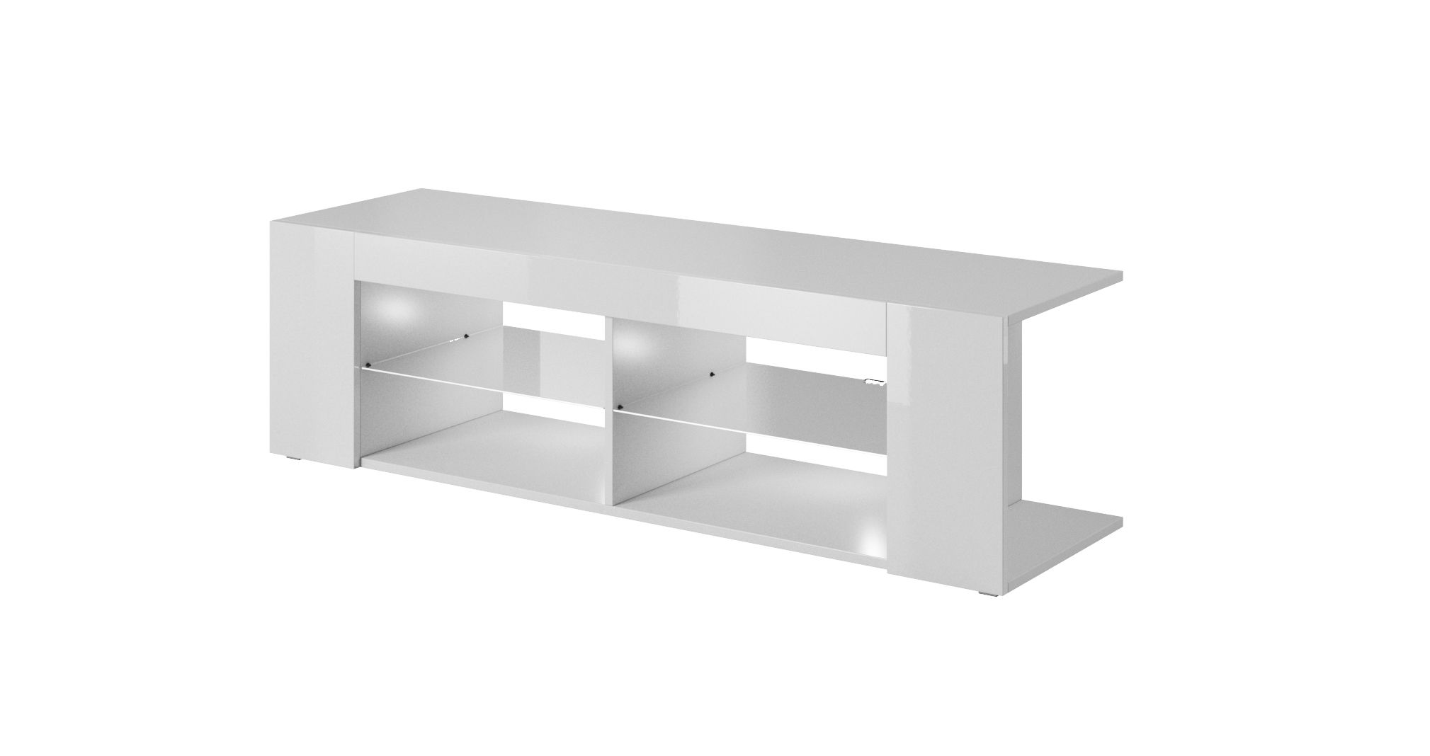 Cama TV cabinet RTV TEXAS 50/134/40 white/white gloss