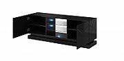 Cama TV cabinet QIU 160 MDF black gloss/black gloss