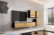 Cama TV Stand VIGO '180' 30/180/40 black/wotan oak