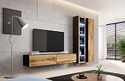 Cama TV Stand VIGO '180' 30/180/40 black/wotan oak