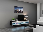 Cama TV stand VIGO NEW 30/180/40 black/white gloss