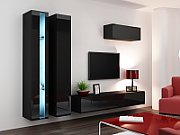 Cama TV stand VIGO NEW 30/180/40 black/black gloss