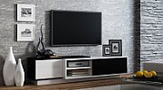 Cama TV cabinet SIGMA1 180 white/black gloss