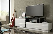 Cama TV cabinet SIGMA 3 180 white/white gloss + black