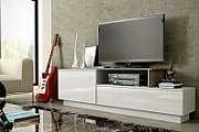 Cama TV cabinet SIGMA 3 180 white/white gloss + sonoma oak