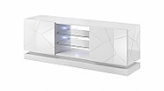 Cama TV cabinet QIU 160 MDF white gloss/white gloss