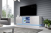 Cama TV cabinet QIU 160 MDF white gloss/white gloss