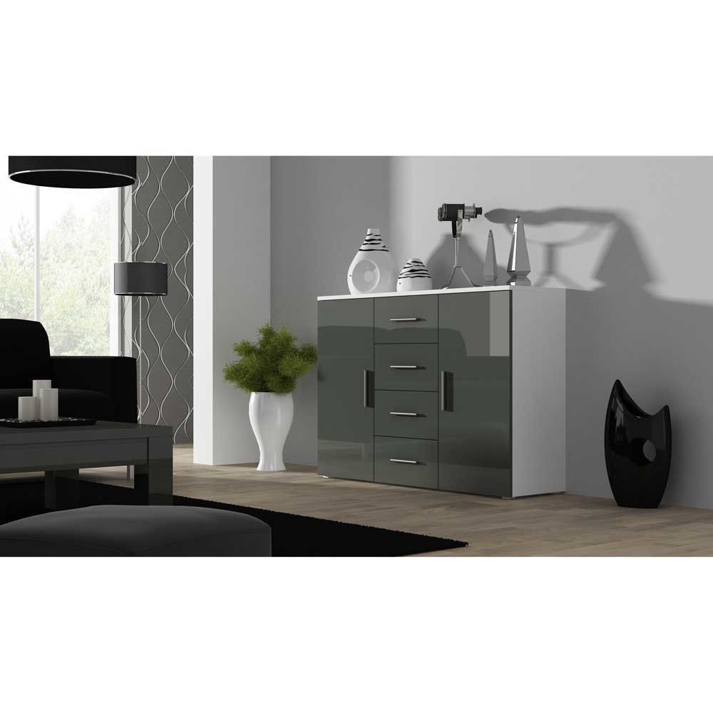 Cama TV stand LIFE 300/42/35 white/grey gloss