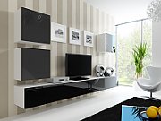 Cama TV Stand VIGO '180' 30/180/40 white/black gloss