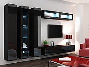 Cama TV Stand VIGO '180' 30/180/40 black/black gloss