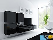 Cama TV Stand VIGO '180' 30/180/40 black/black gloss