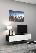 Cama TV stand VIGO 140 30/140/40 black/white gloss