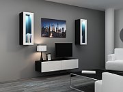 Cama TV stand VIGO 140 30/140/40 black/white gloss