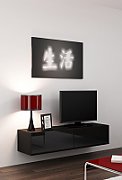 Cama TV stand VIGO 140 30/140/40 black/black gloss