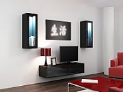 Cama TV stand VIGO 140 30/140/40 black/black gloss