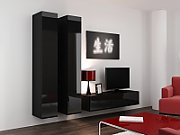 Cama TV stand VIGO 140 30/140/40 black/black gloss