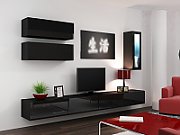 Cama TV stand VIGO 140 30/140/40 black/black gloss