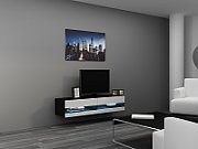 Cama TV stand VIGO NEW 30/140/40 black/white gloss