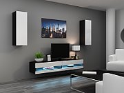 Cama TV stand VIGO NEW 30/140/40 black/white gloss