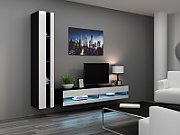Cama TV stand VIGO NEW 30/140/40 black/white gloss