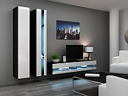 Cama TV stand VIGO NEW 30/140/40 black/white gloss