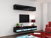 Cama TV stand VIGO NEW 30/140/40 black/black gloss