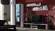 Cama TV stand SOHO 180 white/black gloss