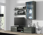 Cama TV stand SOHO 180 grey/grey gloss