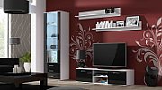 Cama TV stand SOHO 140 white/black gloss