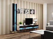 Cama TV stand VIGO NEW 30/140/40 white/black gloss