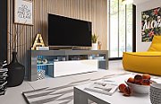 Cama TV stand TORO 158 grey/white gloss