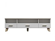 Cama RTV stand LOTTA 180cm white + sonoma oak