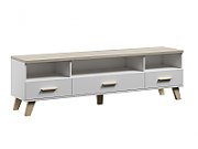 Cama RTV stand LOTTA 180cm white + sonoma oak