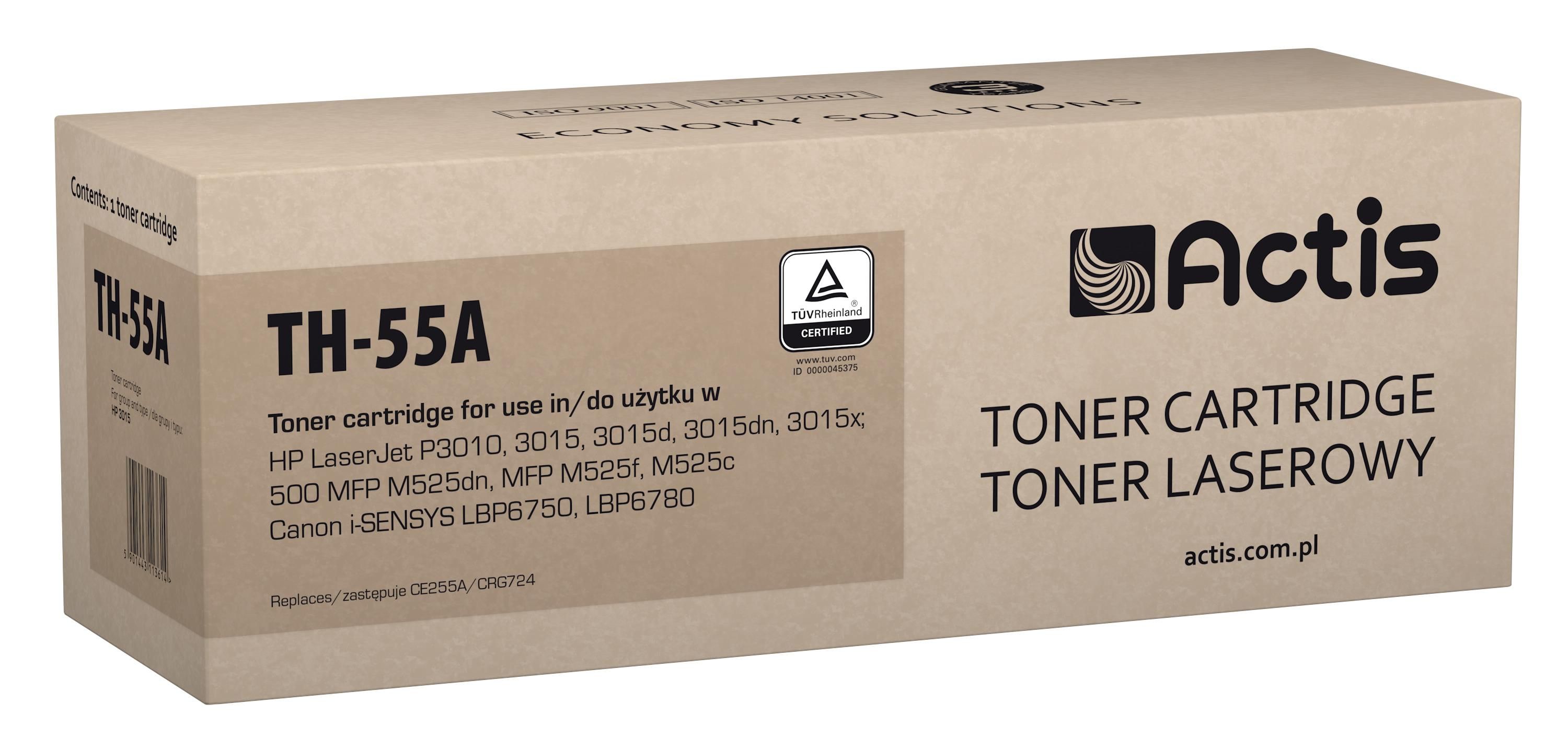 Actis TH-55A toner for HP printer HP 55A CE255A replacement Standard 6000 pages black