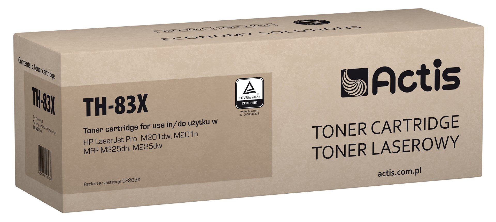 Actis TH-83X toner for HP printer HP 83X CF283X replacement Standard 2200 pages black