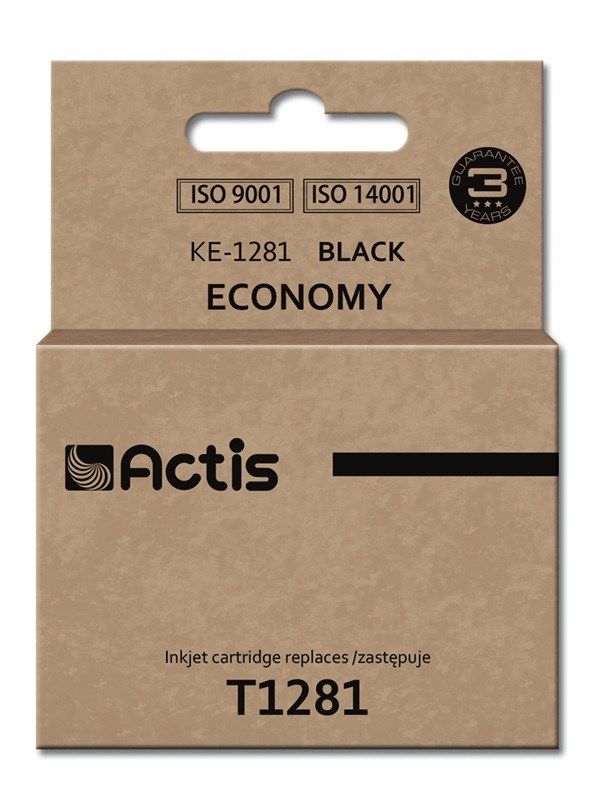 Cartus cerneala Actis KE-1281 ,Negru ,15 ml ,Original (KE-1281) 