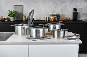 ZWILLING SIMPLIFY 66870-004-0 Pots set Stainless steel 4 pcs. Silver Black
