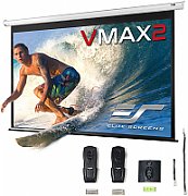 Ecran proiectie electric, perete/tavan, 204 x 115 cm, EliteScreens VMAX92XWH2,Format 16:9, Trigger 12V
