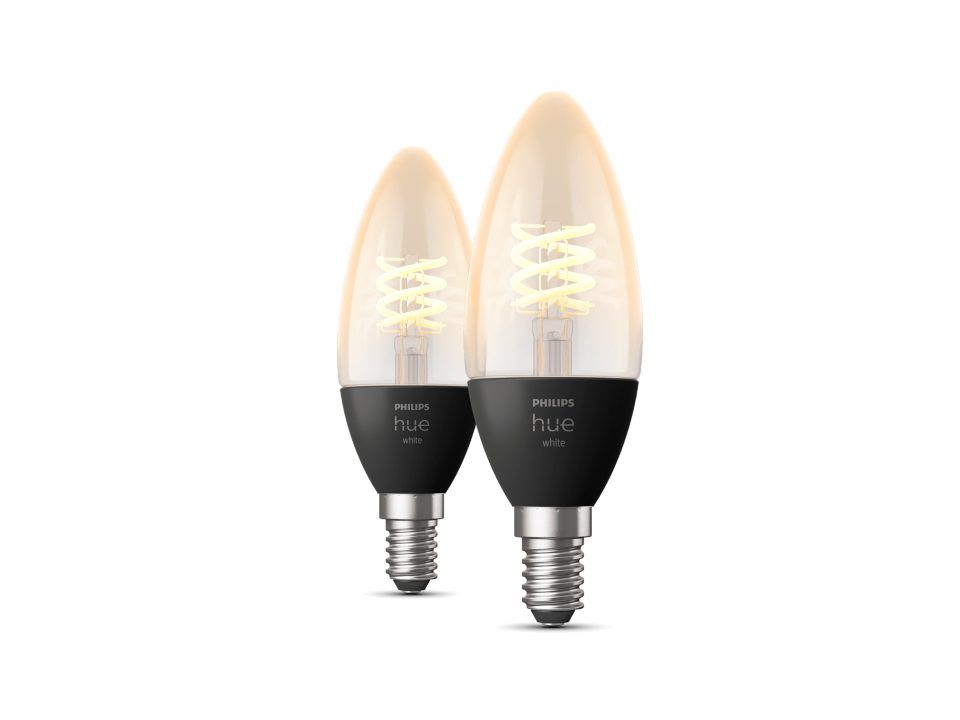 Pachet 2 becuri LED Philips B38, E14, 7W (60W), 806 lm, lumina alba rece (4000K)