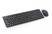 KIT wireless Kensington,  Profit Low-Profile , tastatura wireless 104 taste + mouse wireless 1200dpi, 3 butoane, rotita scroll, negru,  K75230UK   (include TV 0.75 lei)