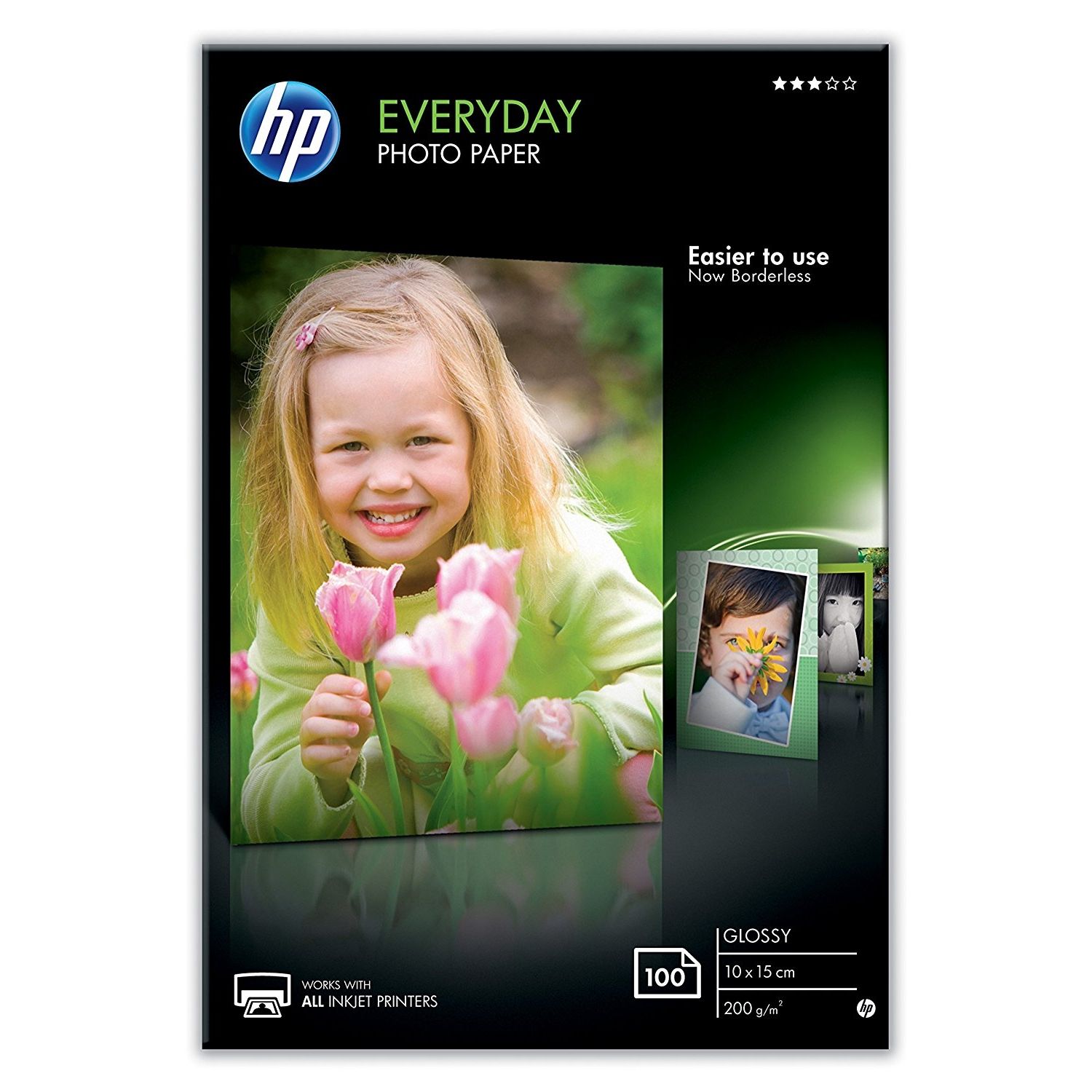 HP Everyday Glossy photo paper white 200g/m2 100x150mm 100 sheets 1-pack