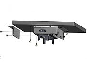 CONI rama montaj argintie lunga