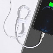 CABLU alimentare si date Baseus Cafule Metal, Fast Charging Data Cable pt. smartphone, USB la Lightning Iphone 2.4A, 1m, alb  CALJK-A02  (include TV 0.06 lei)